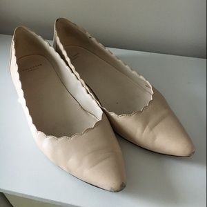 Cole Haan Scalloped Flats